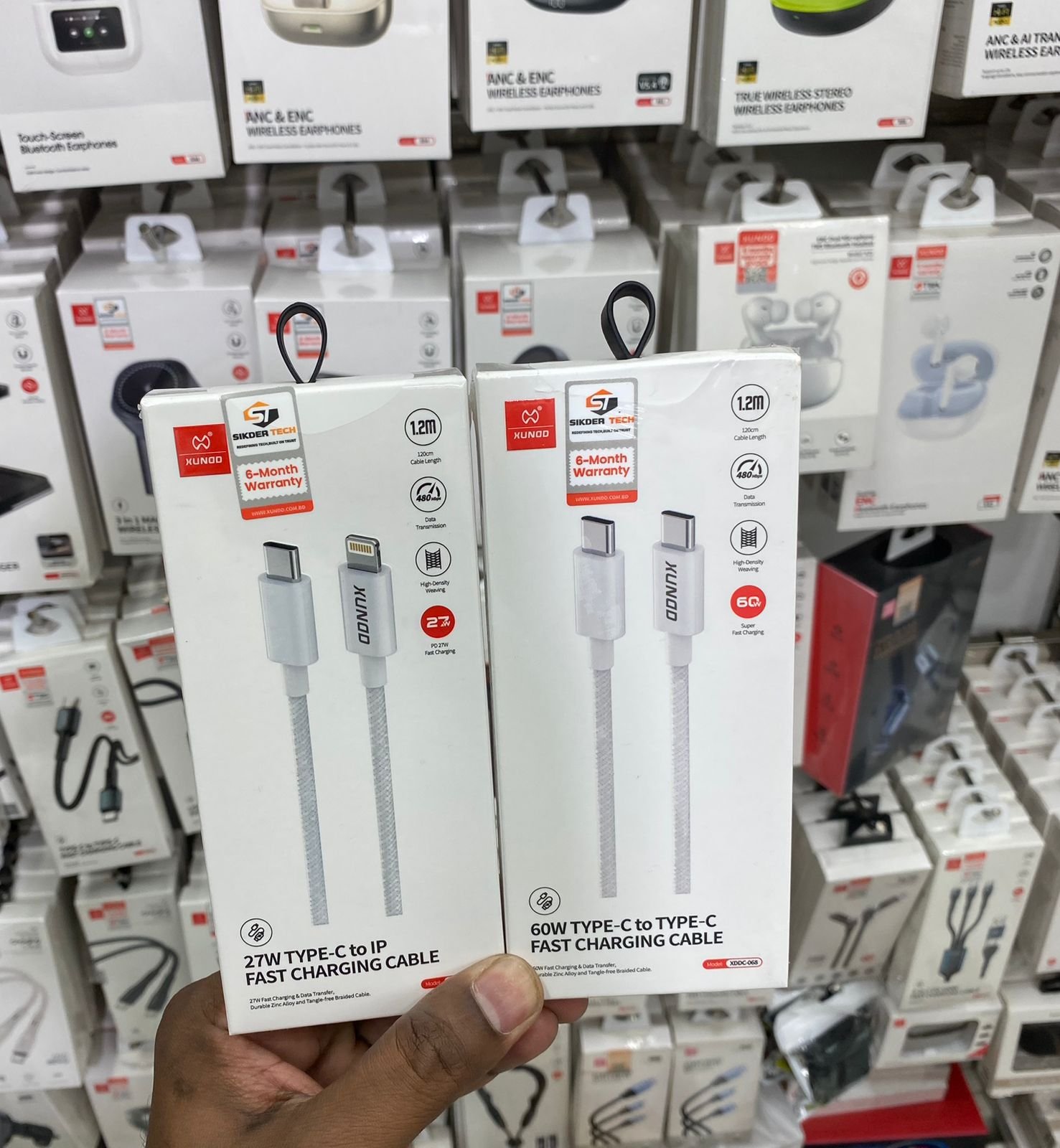 XUNDD XDDC-068 Premium High-Density Braided Fast Charging Cable (1.2 Meter)