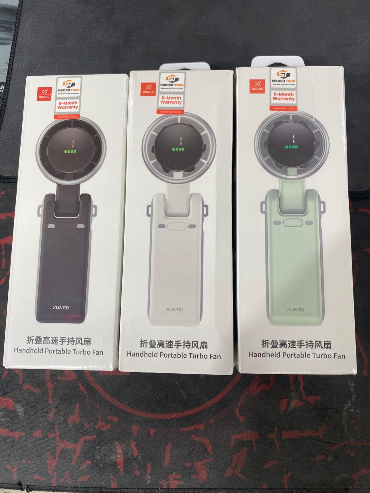 XUNDD XDOT-065 Folding High Speed Handheld Turbo Fan – 180° Foldable Smart Cooling