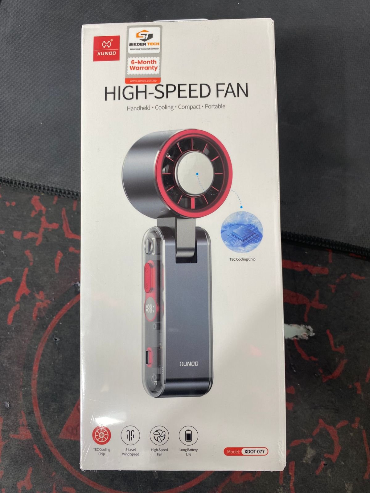 XUNDD XDOT-077 Metal High-Speed Handheld Cooling Fan – Portable AC Experience